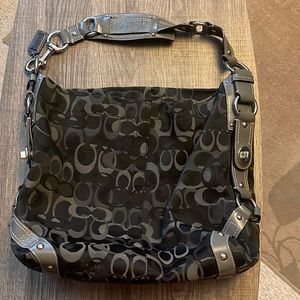 Coach signature shoulder bag